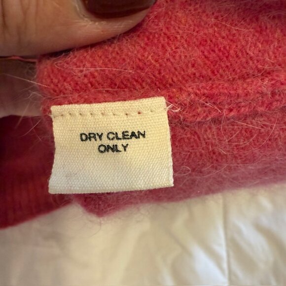 J Crew Sz M Sweater Turtleneck Pink Supersoft Yarn Lambswool Rabbit Hair - Picture 3 of 7